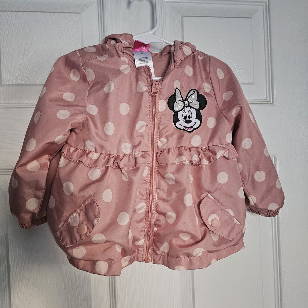 Disney Pink Polka Dot Raincoat for Kids